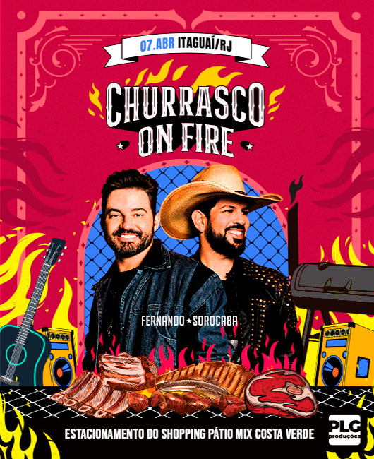 Churrasco On Fire: Fernando e Sorocaba se apresentam no estacionamento do Pátio Mix